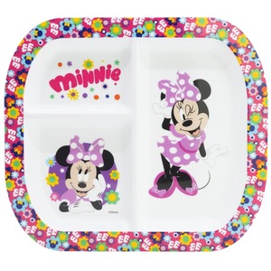 Minnie Mouse rectangle plate 3 compartment