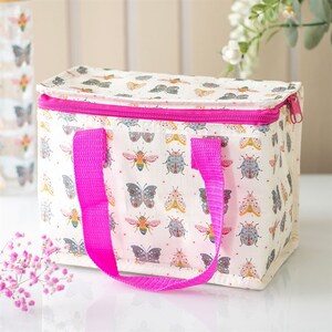 Floral Bug Print Insulated Lunch Bag