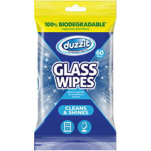 Pack of 60 Duzzit Glass Wipes