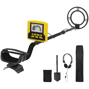 24cm Waterproof Metal Detector with LCD Display 8 Sensitivity Levels