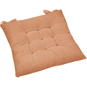 Set of 4 Comfortable Square Chair Cushions - Coffee
