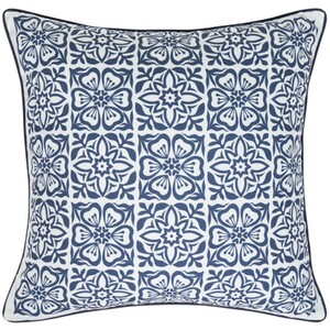 Geo Tile Outdoor Cushion - Orange