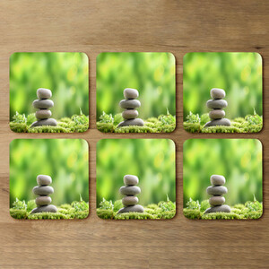 Rock Garden Stones Designer Coaster Set