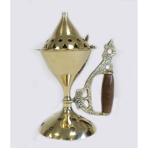 Large Cone Burner with Handle Gold