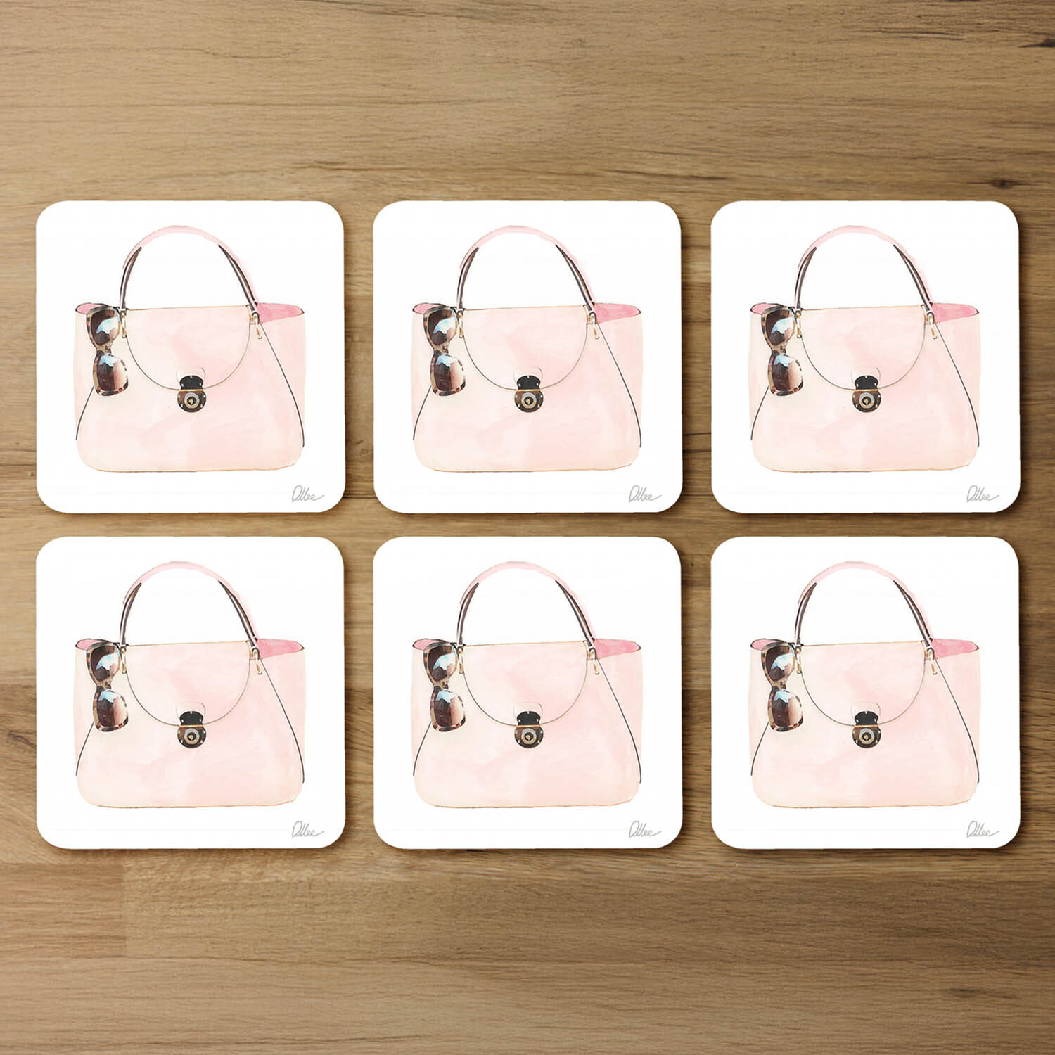 Sunny Bag Coaster - Pink