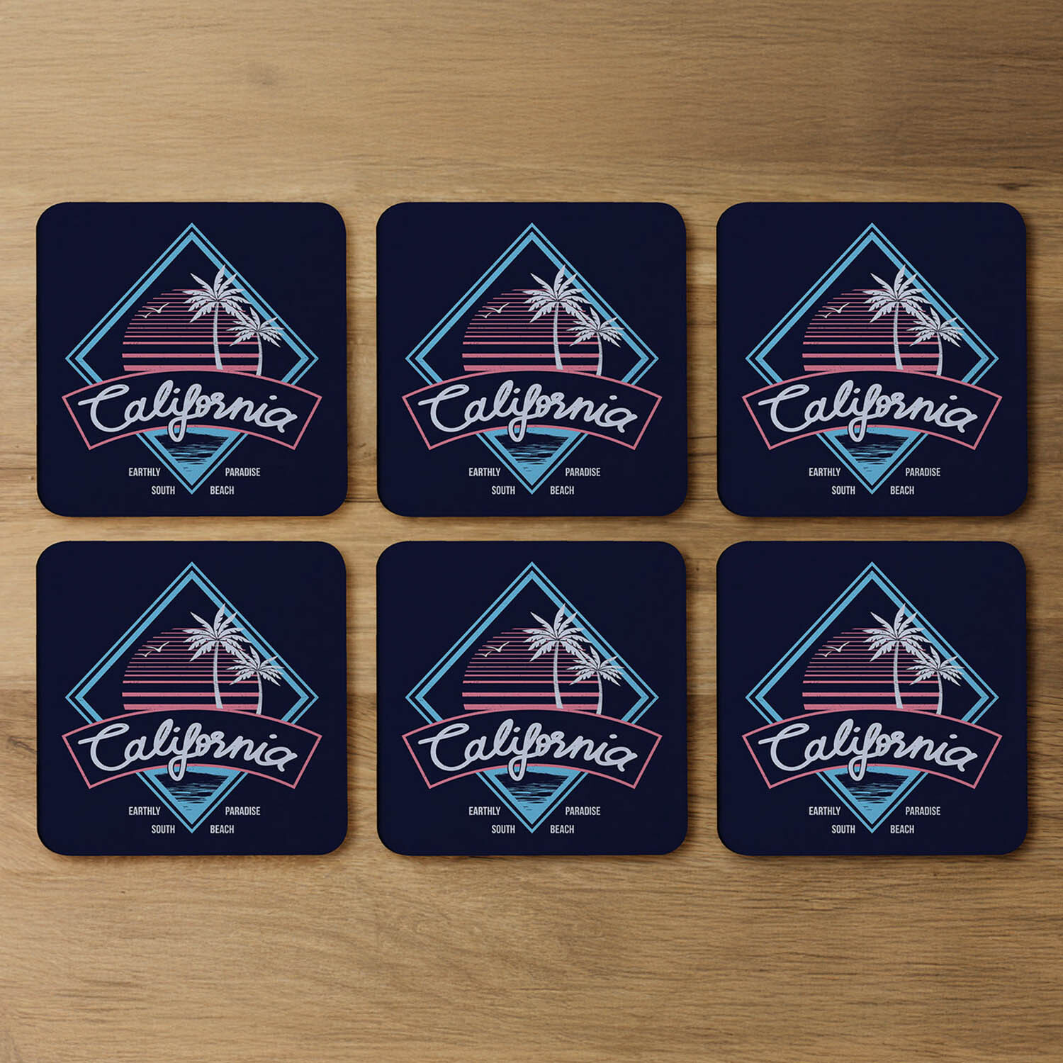Image of Neon California Coaster - Blue