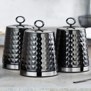 Solitaire Set of 3 Canisters