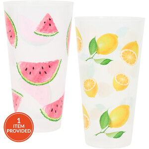 Pack of 4 Summer Fruit Tumblers