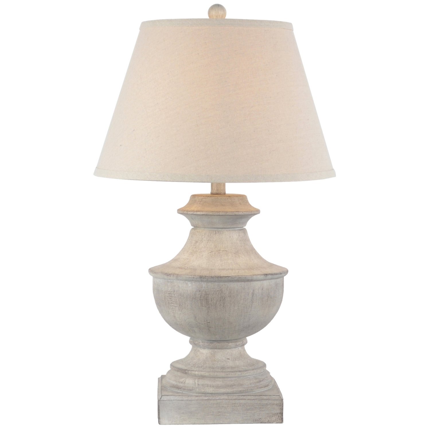 Montara Linen Shade Table Lamp Modern Classic Decor Accessory - White
