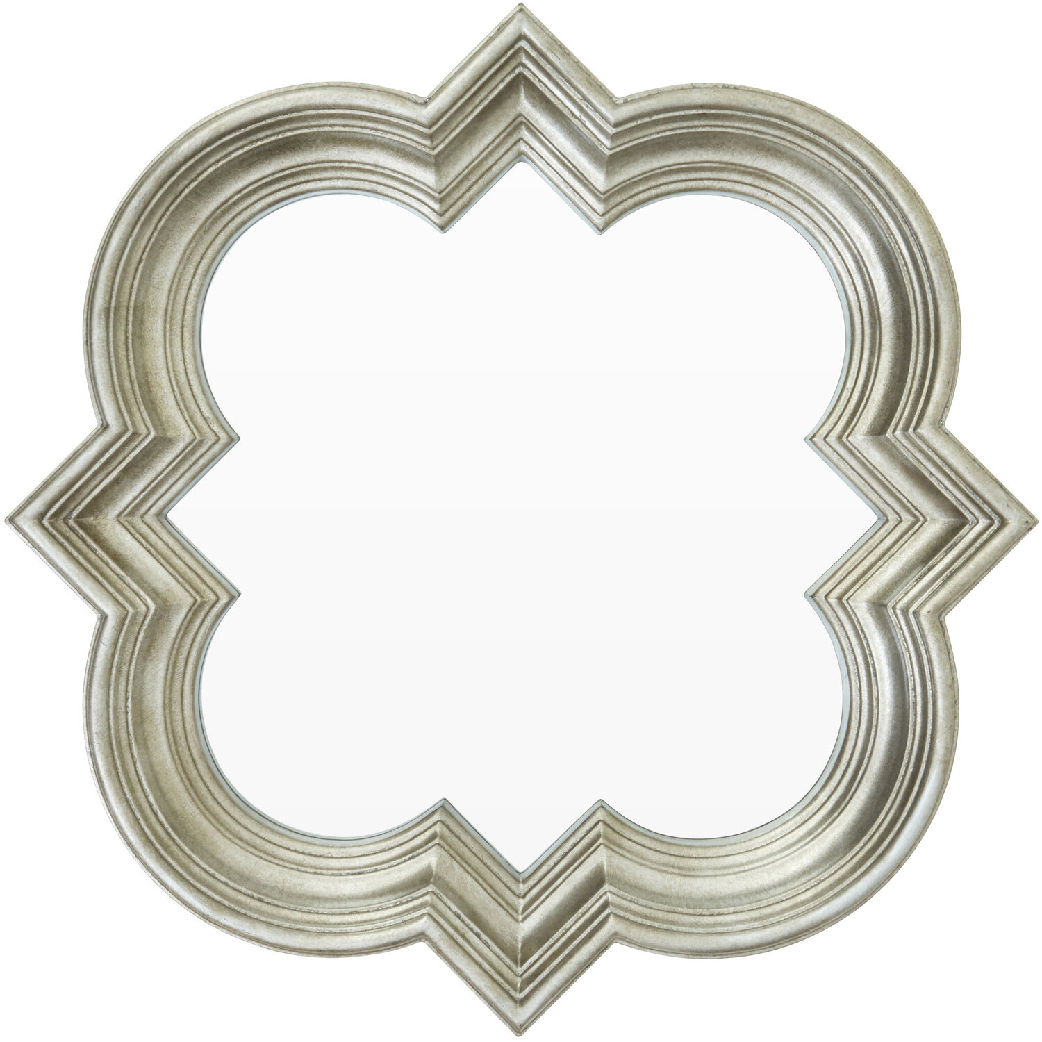 Juliet Rectangular Framed Wall Mirror. - Silver