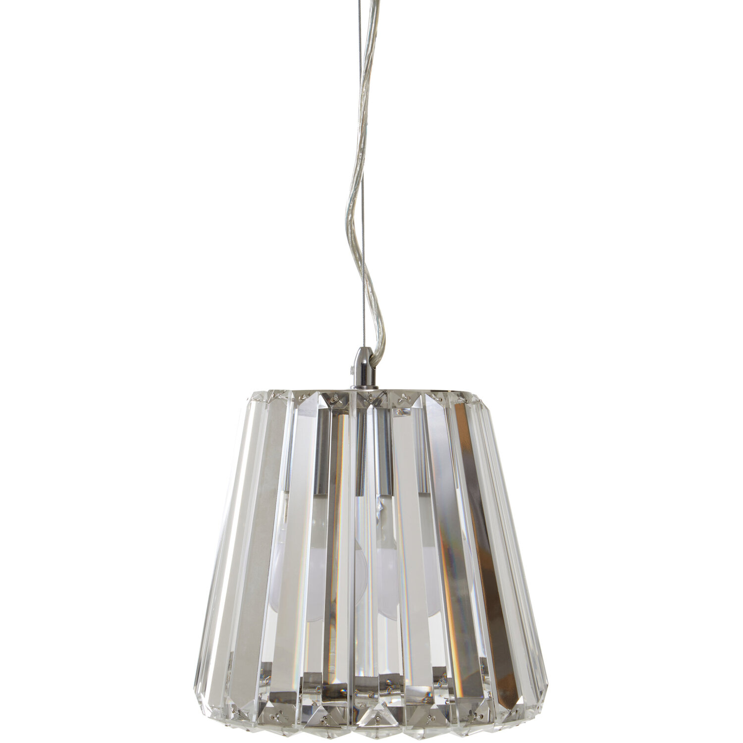 Kensington Townhouse Chrome Pendant Light - Silver