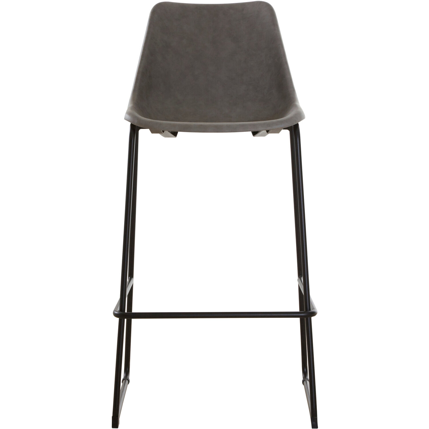 Dalston Ash Bar Chair With Angled Legs - Black