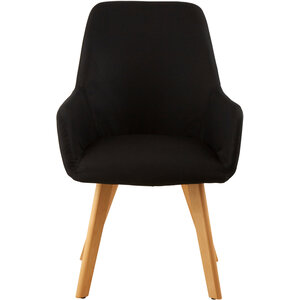 Stockholm Black Dining Chair with Angular Legs