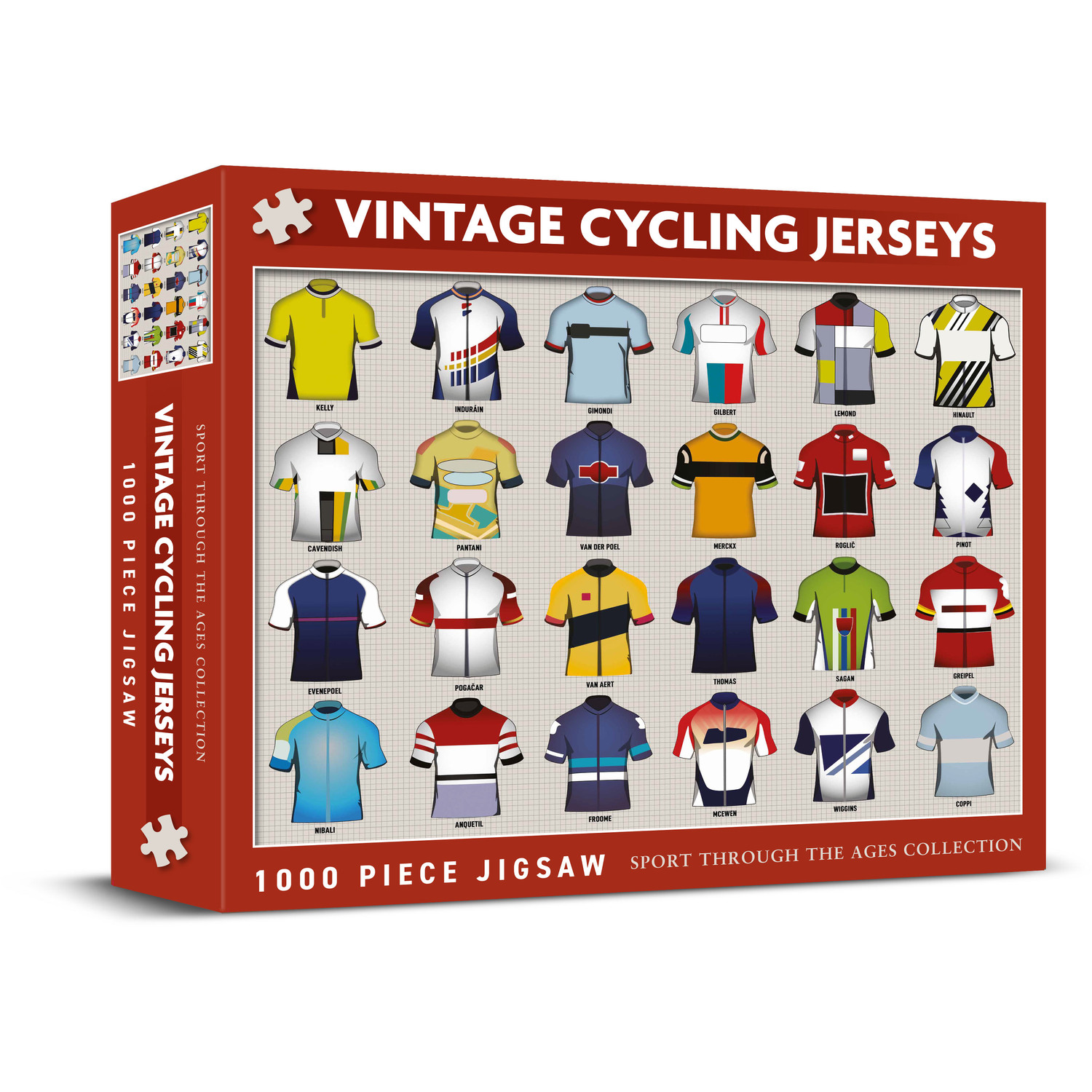 Coach House Vintage Cycling Jerseys 1000 Piece Jigsaw Puzzle - Image 3