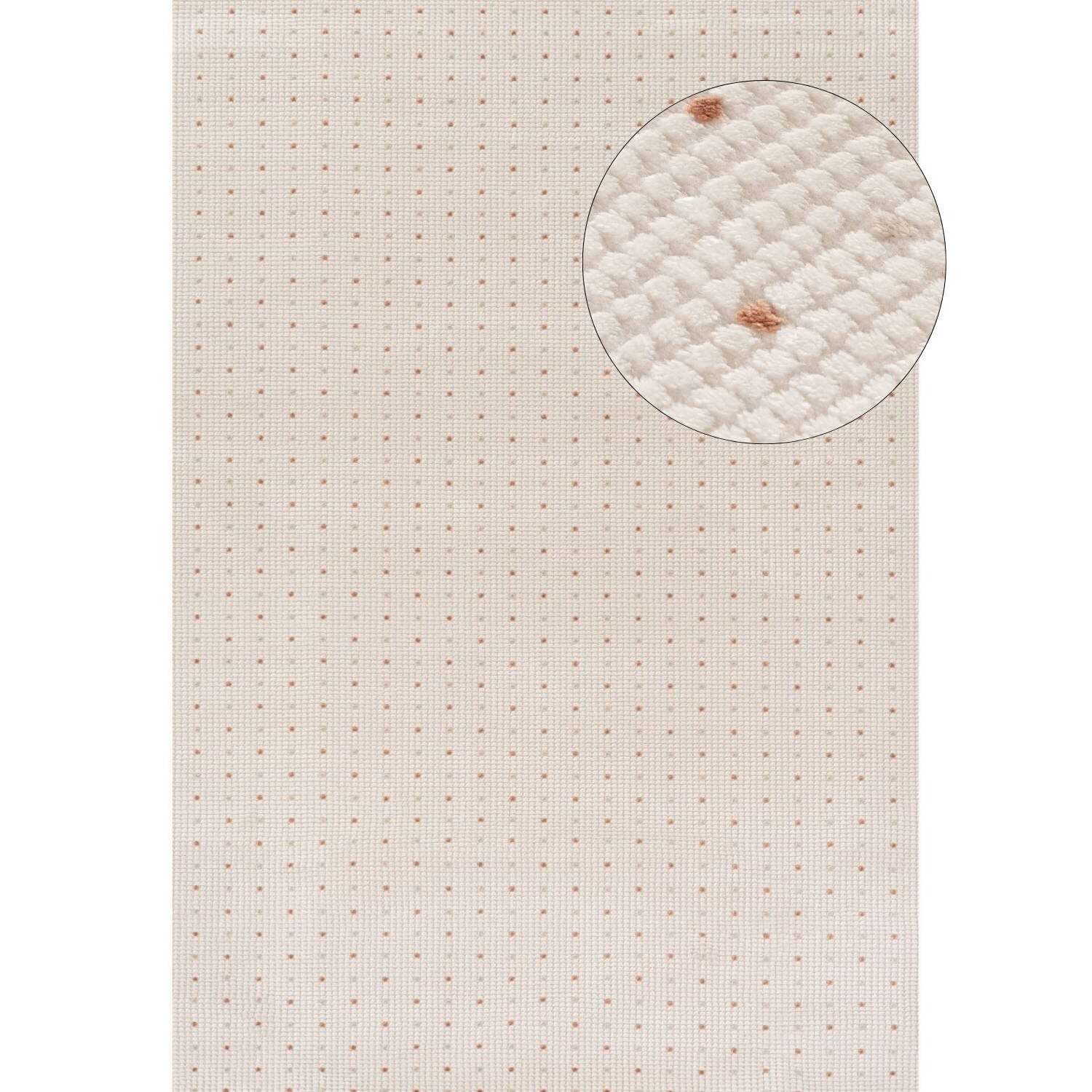 THE RUGS Carmel Modern Area Rugs & Runners Dotted Design Soft Pile in Terracotta | Size: 80cm x 150cm - Image 3