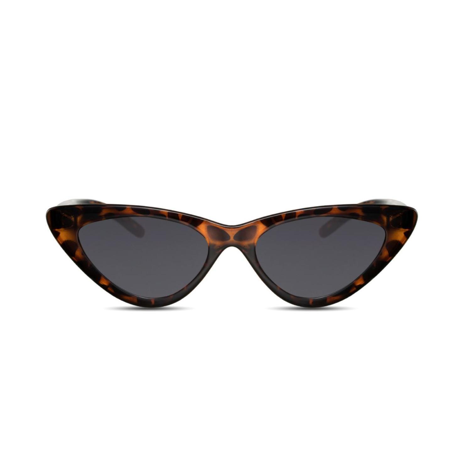 Sunglass Station Statement Cat-Eye Unisex Sunglasses - Classic Brown
