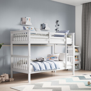 Wooden Zoom Bunk Bed White