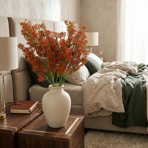 Artificial Berry Stem Faux Coral Bush Spray 75cm