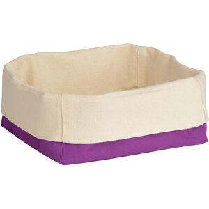 Purple And Cream Small Bread Basket