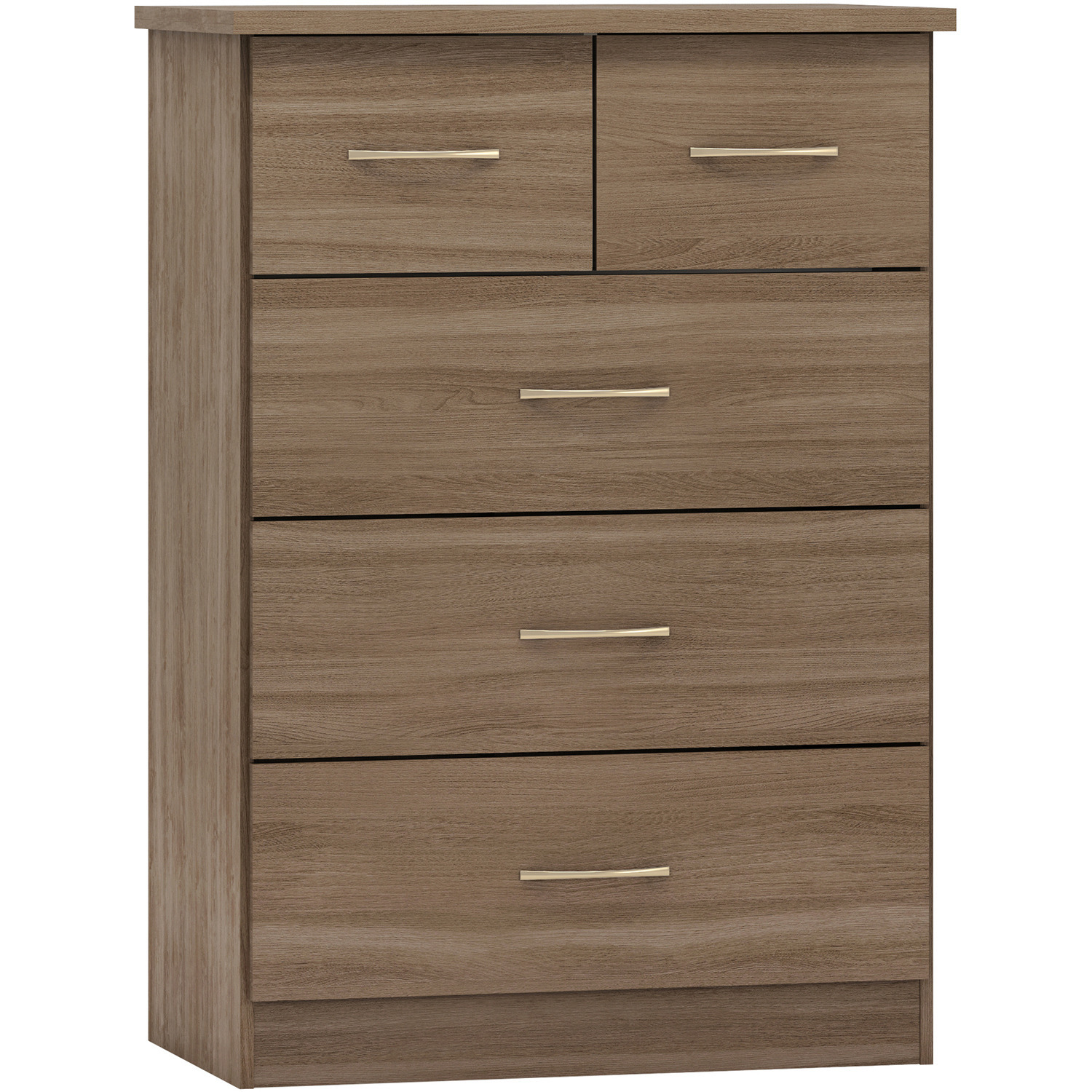 Nevada 3 plus 2 Chest - Rustic Oak