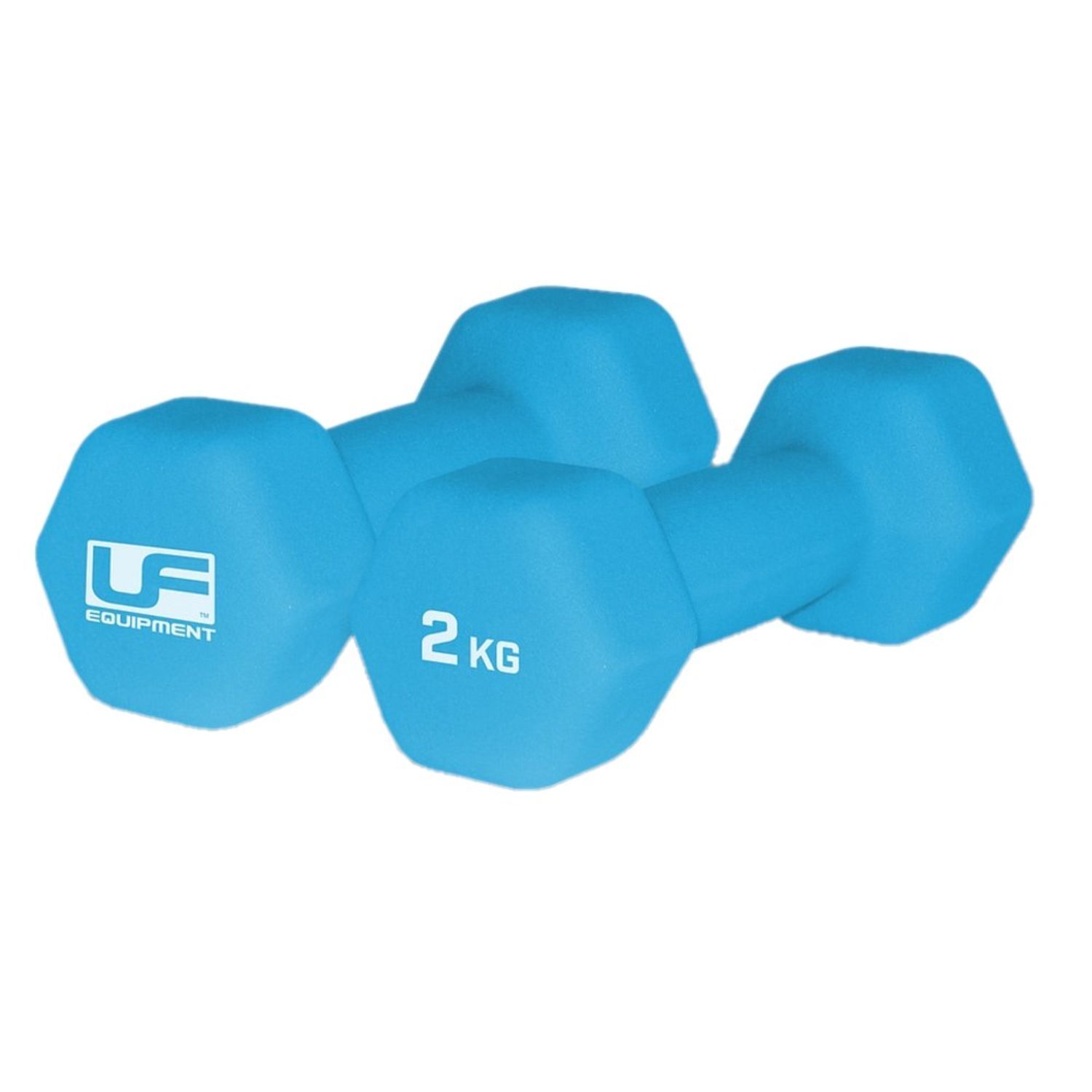 Urban Fitness Equipment Neoprene Hexagon Dumbell (Pack Of 2) - Sky Blue