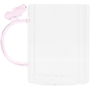 Ribbed Mug with Butterfly Handle