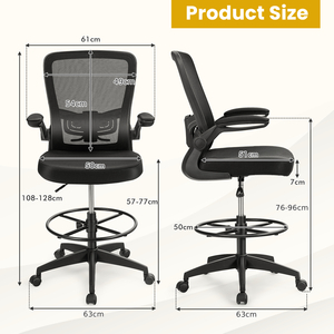 High Back Mesh Drafting Chair