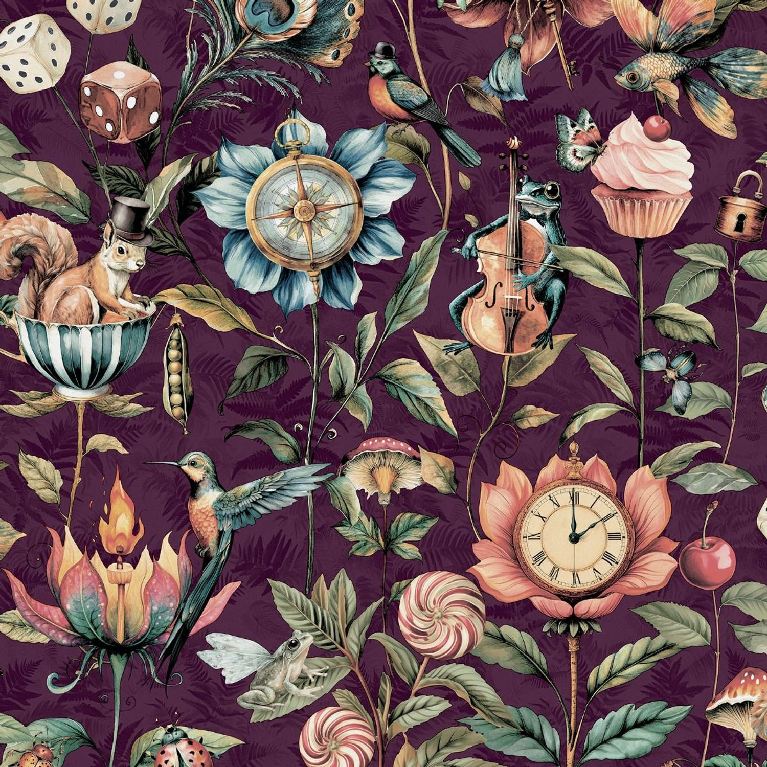 World Of Wallpaper Unisex Multicolor Creatures Wallpaper - Image 2