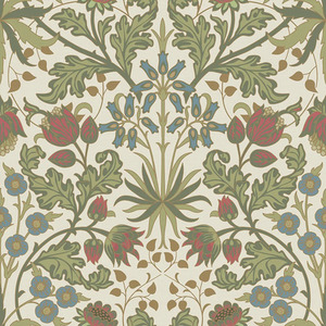 Tulip Trellis Wallpaper in Cream