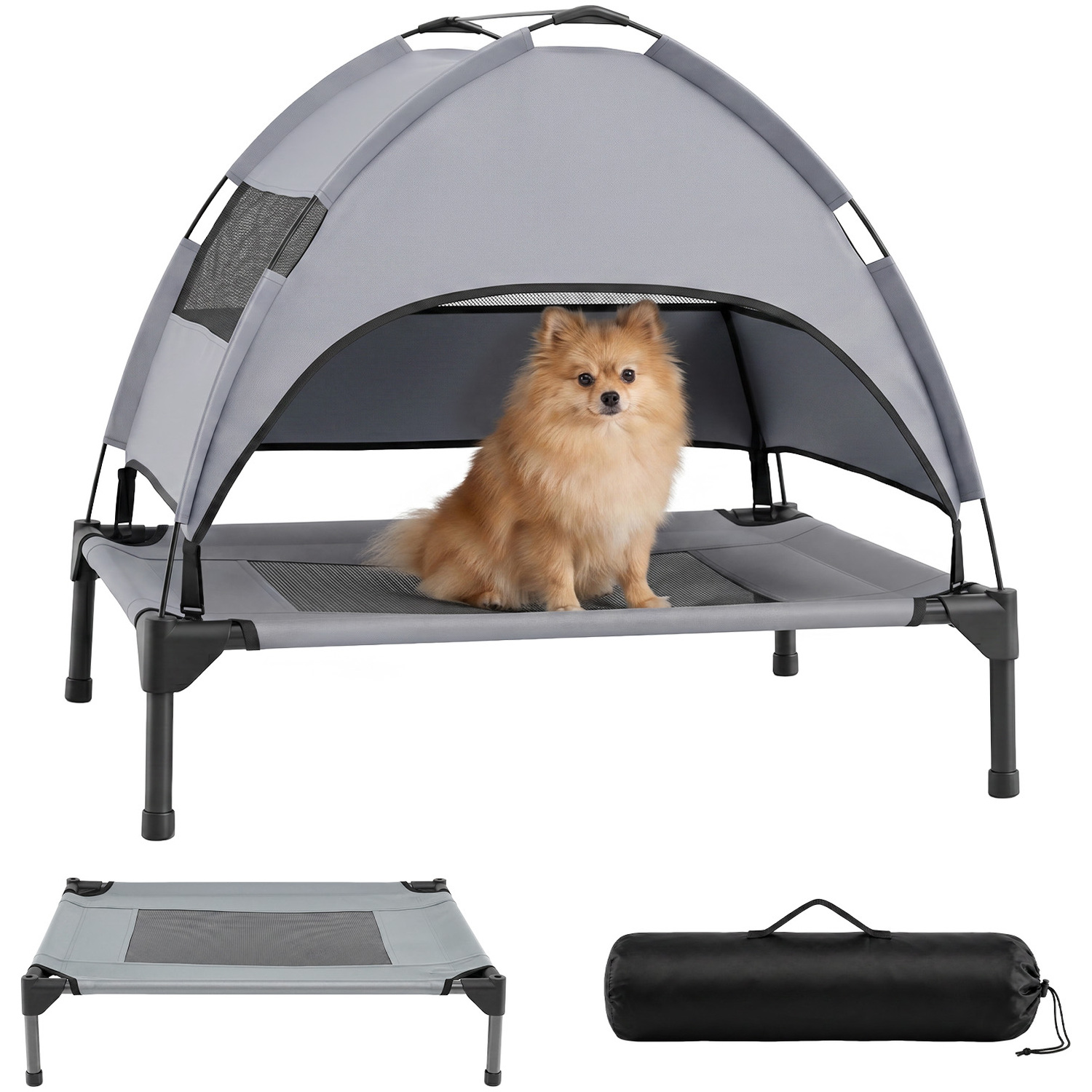 Elevated Dog Bed with Canopy