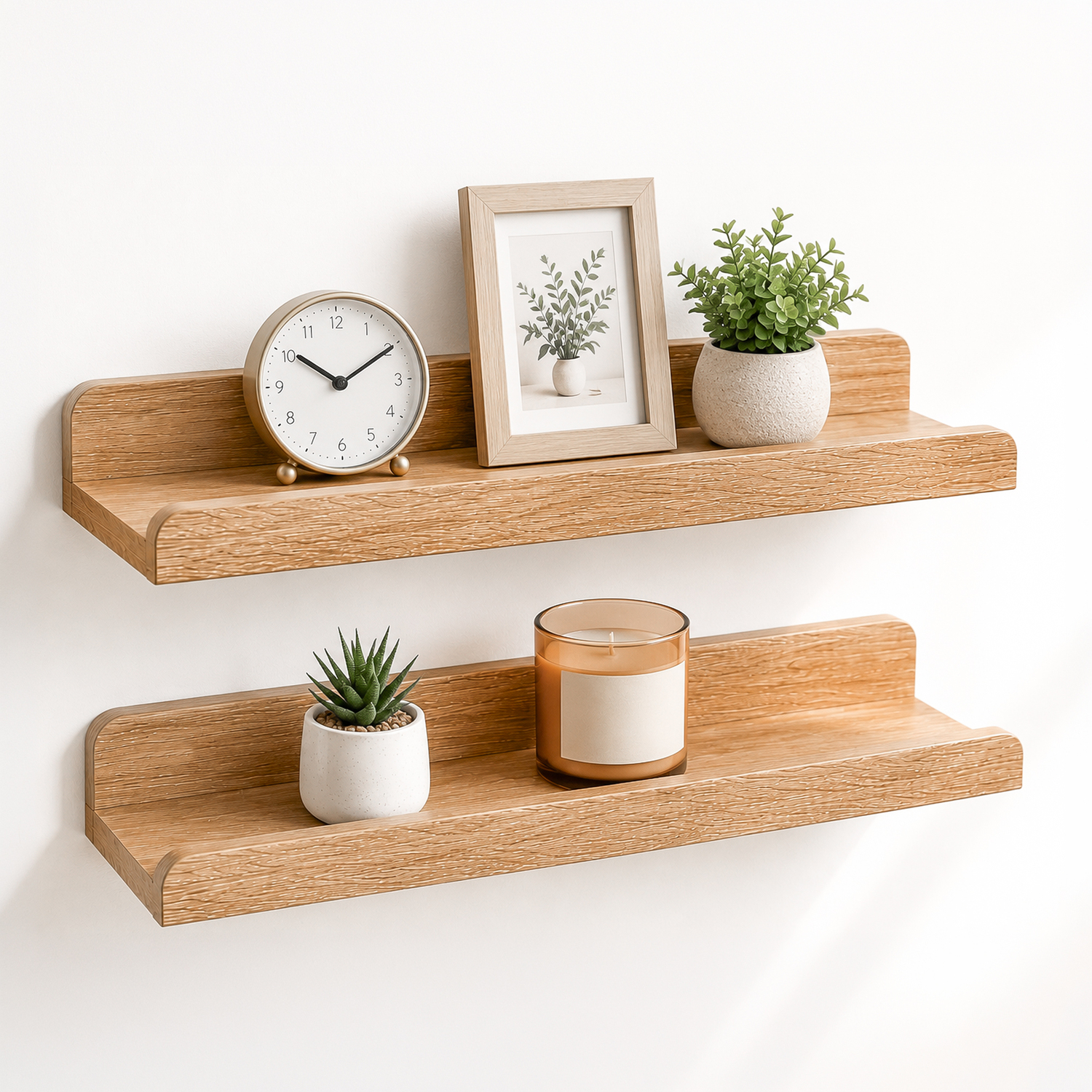 Innoteck Floating Shelf Set 40Cm Mdf Pack Of 2