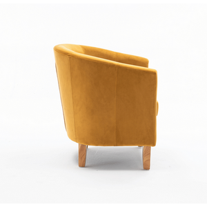 Mustard Bedford Small Padded Curved Back Tub Chair shot 16028279