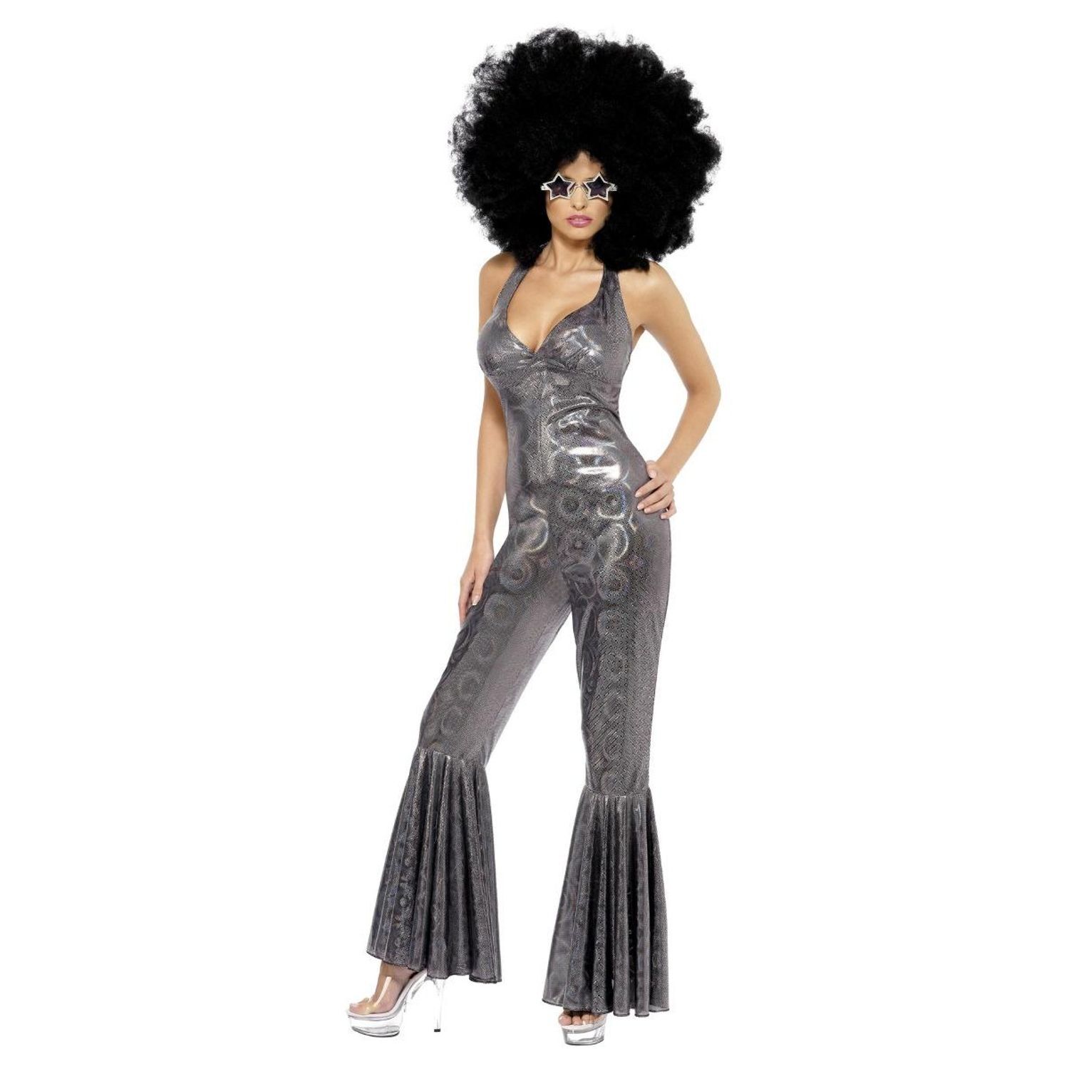 Smiffys Womens/Ladies Disco Diva Costume - Silver / S