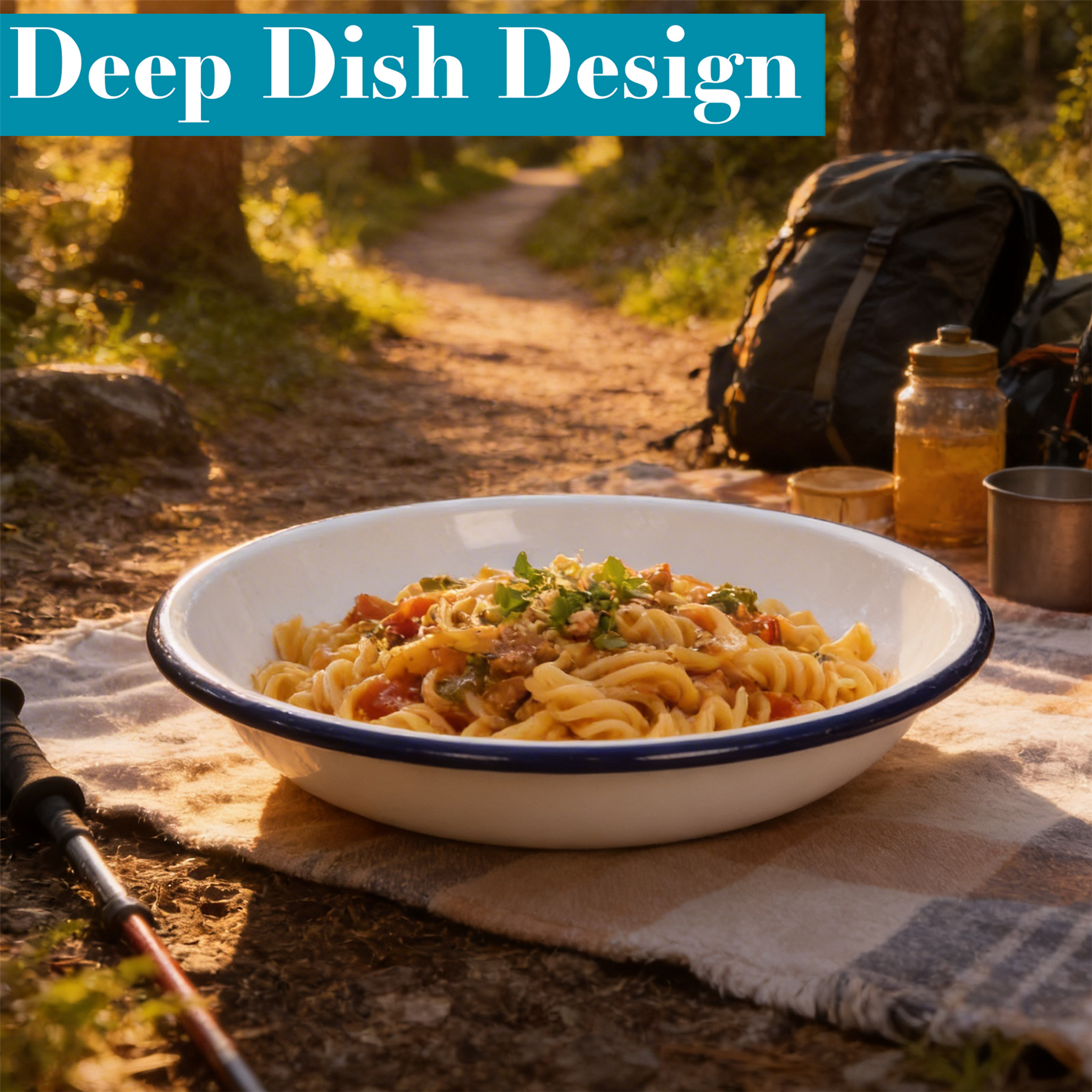 Image of White Enamel Pasta Bowls - 20cm&hellip;