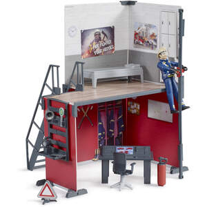 Bruder bworld Fire station with fireman Detailed Vehicle & Playset Model