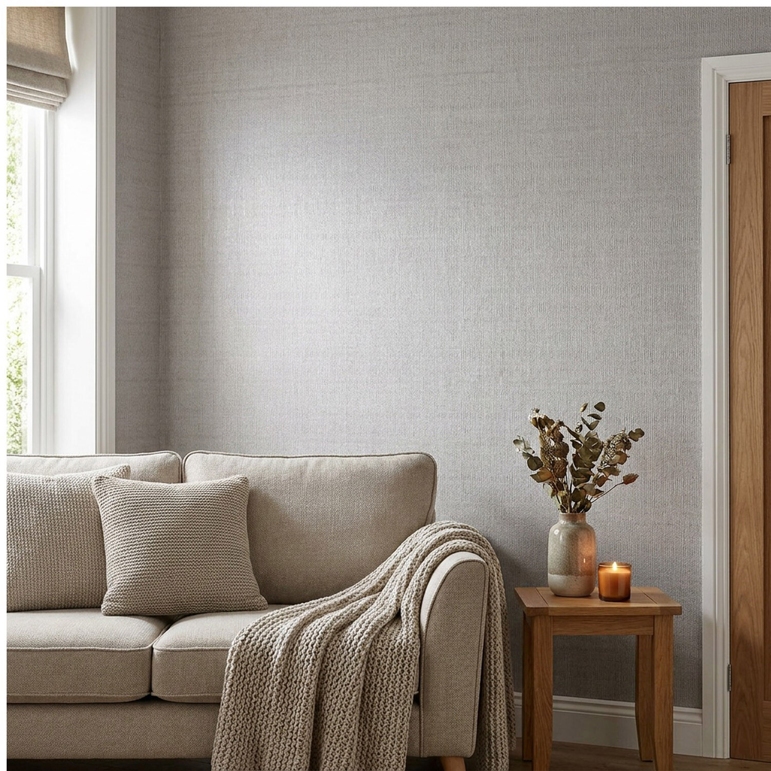 Adeline Texture Wallpaper - Silver