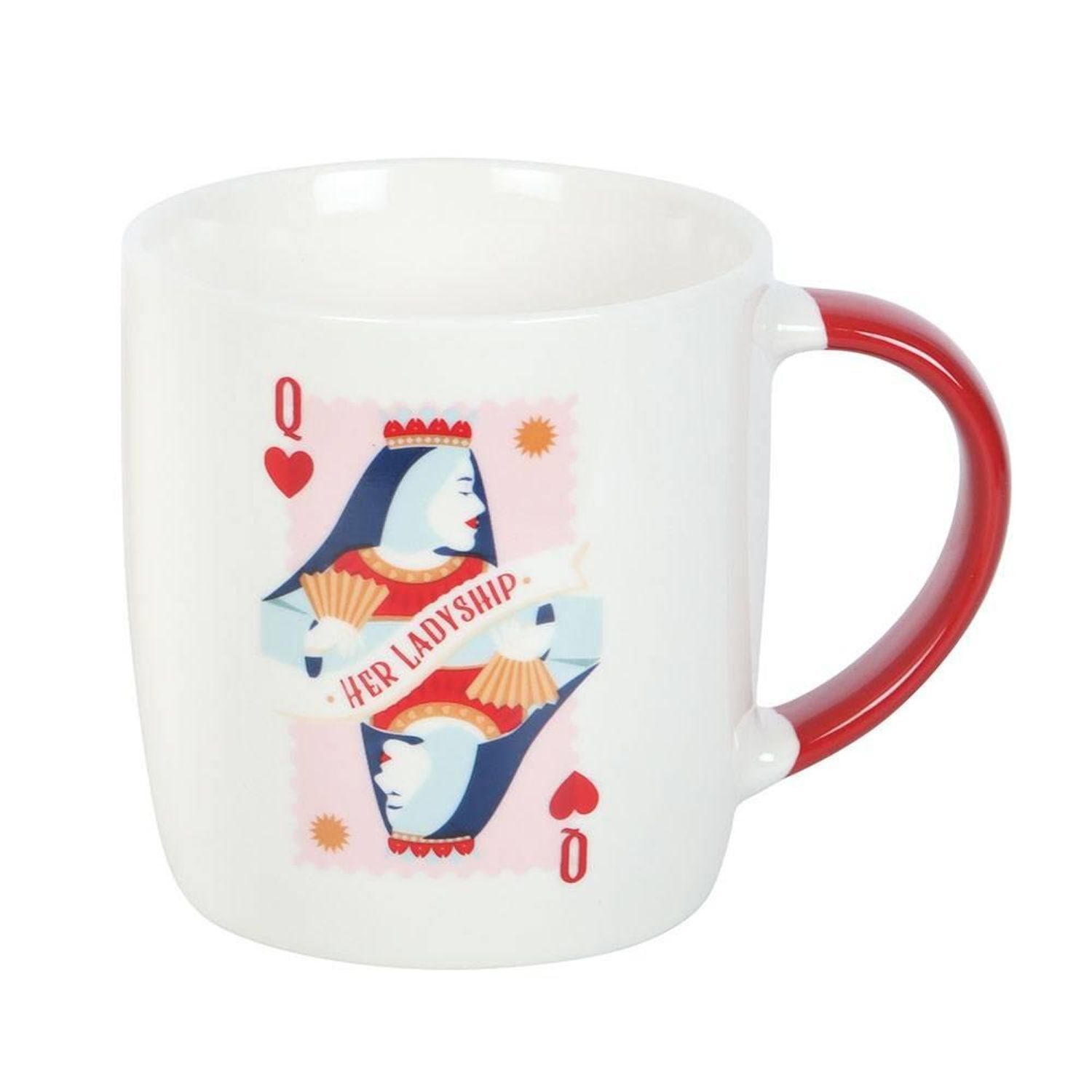 Something Different Unisex White Her Ladyship Playing Card Mug In - Image 2