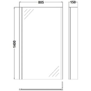 Complete Bathroom Suite with L Shape Shower Bath & Vanity Unit -1700mm Right Hand