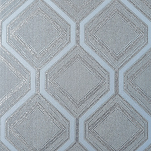 Regal Geo Wallpaper in Slate Grey