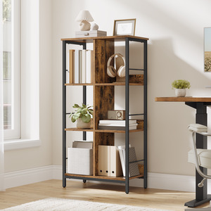 VASAGLE 3-Tier Bookcase, Bookshelf, Ladder Shelf