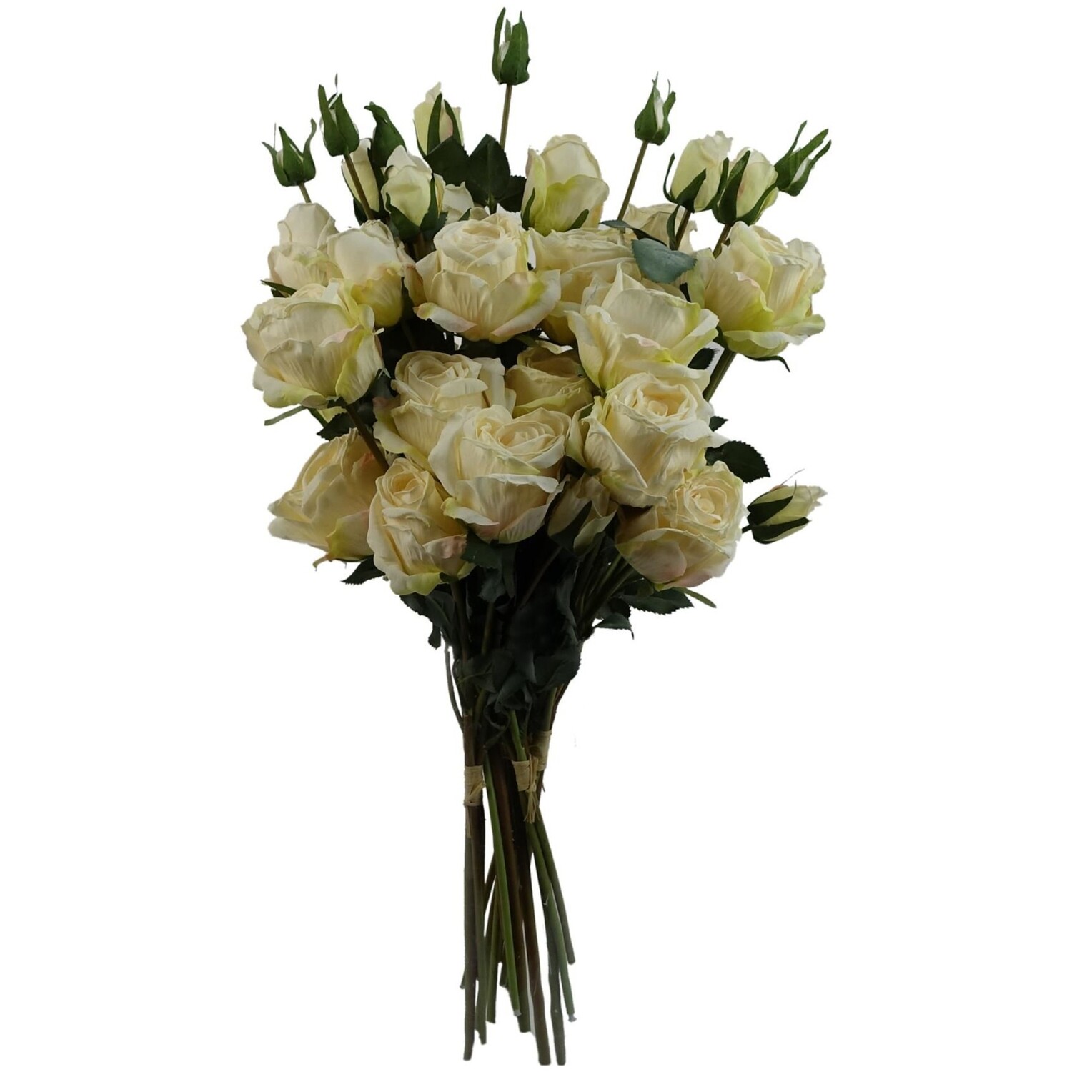 Pack of 6 Cream Rose Artificial Flower Spray Bundles - Cream
