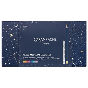Caran d'Ache Cosmic Blue Mixed Media Set 20 Colours