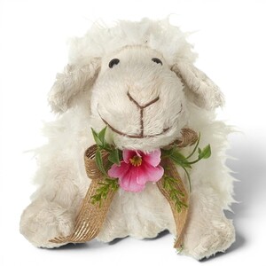 Floral Small Sitting Sheep Easter Decoration