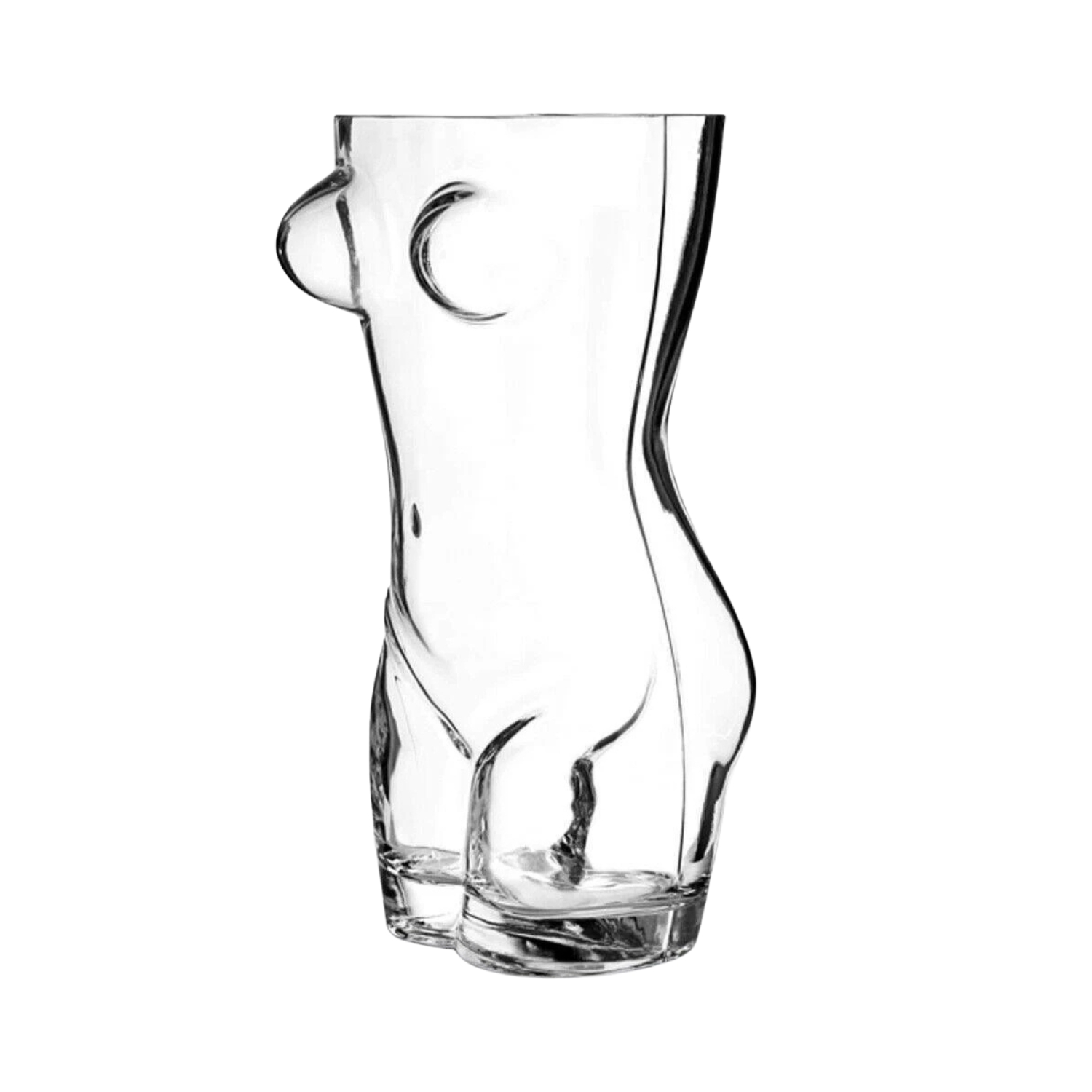 Top 3 Body Shape Torso Novelty Pint Glass Clear - Clear