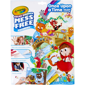 Crayola Color Wonder Fairytales Coloring Book and Markers Mess Free