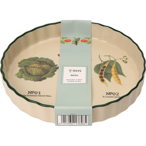 RHS by Dexam Benary Vegetables Round Tart Oven Dish