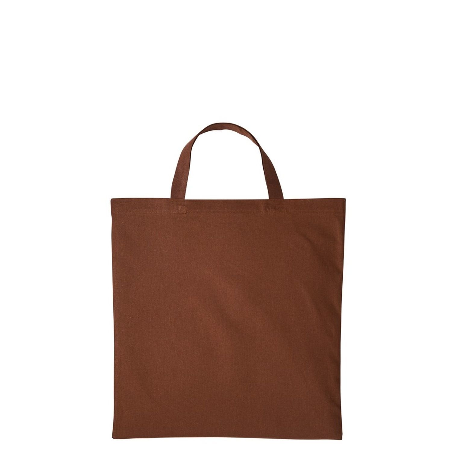 Nutshell Cotton Short Handle Shopper - Dark Brown