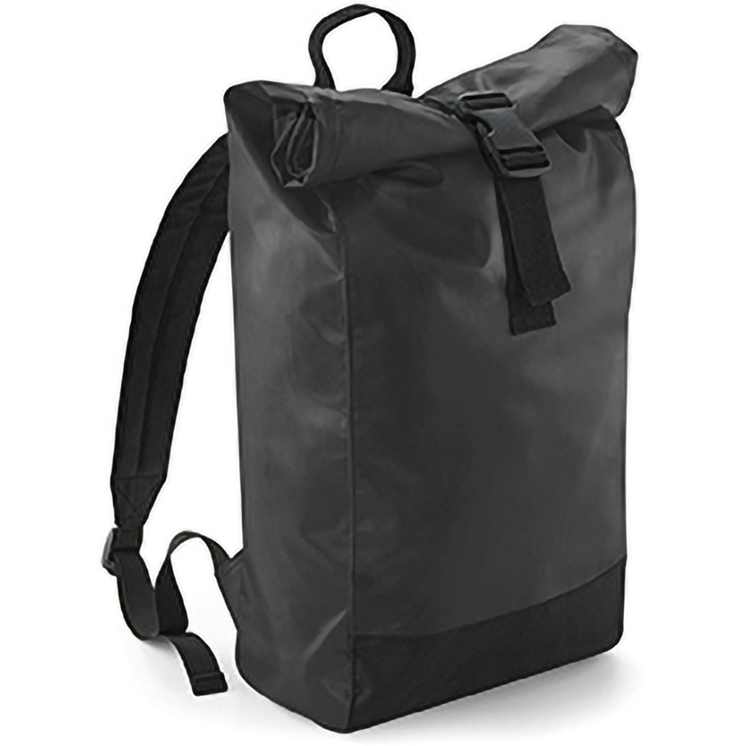 Bagbase Tarp Waterproof Roll-Top Backpack - Black - Black