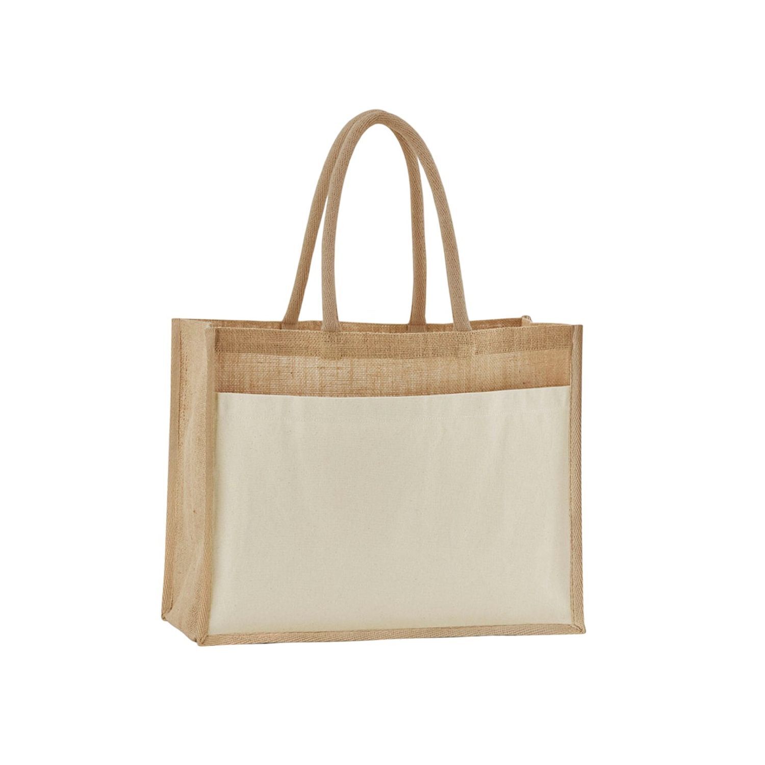 Westford Mill Starched Jute Tote Bag - Natural