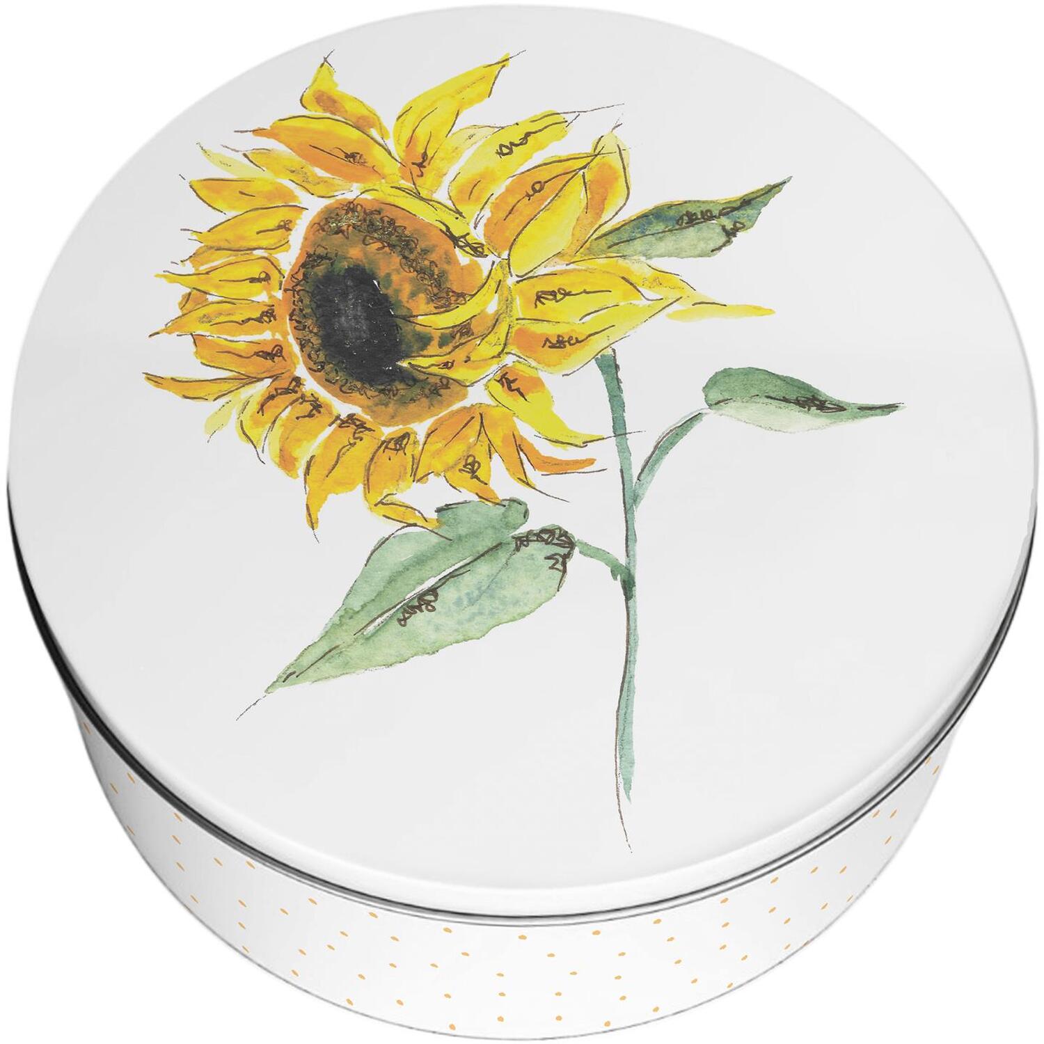 Image of Sunflowers Large Cake Tin - Multicoloured
